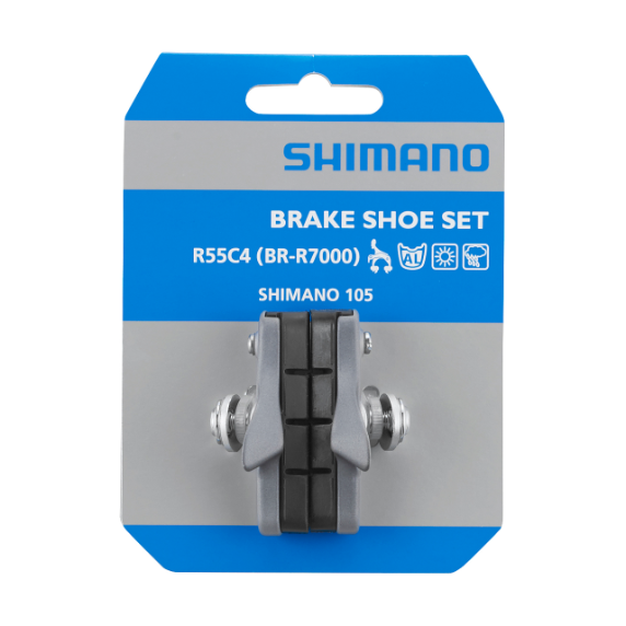 Shimano R55C4 Road Bike Brake Shoe 1 Pair Silver Y8ZJ98010