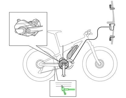 Shimano Speed Sensor Unit E-Bike Hız Sensörü SM-DUE10 ISMDUE10
