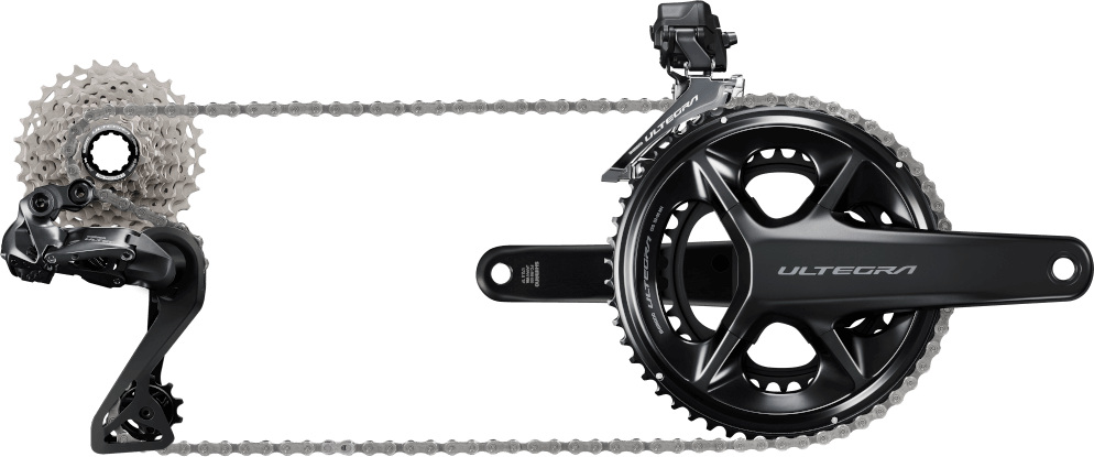 Shimano Ultegra Di2 R8150 52-36T 2x12 Гидравлический дисковый тормоз Велосипедный комплект