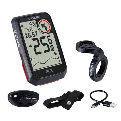 Sigma Rox 4.0 Gps Speedometer Hr Set