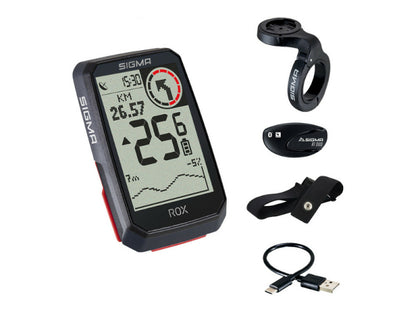 Sigma Rox 4.0 Gps Speedometer Hr Set