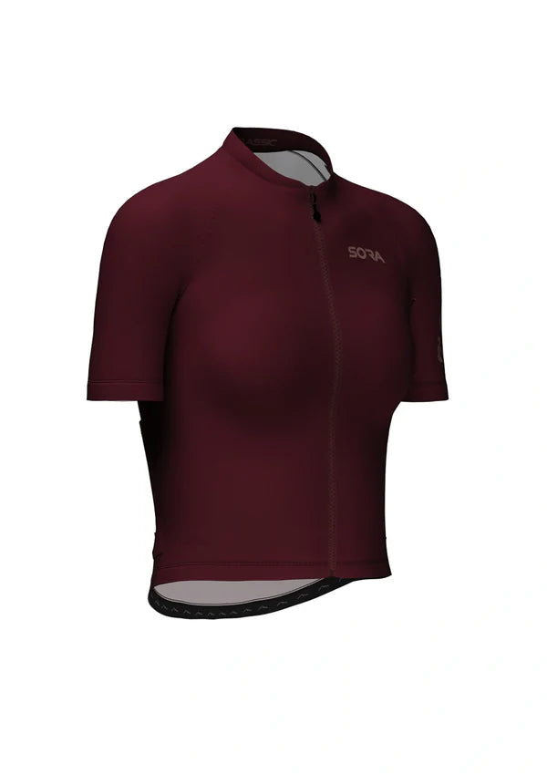 Sora Claret Red Women's Classic Cycling Jersey