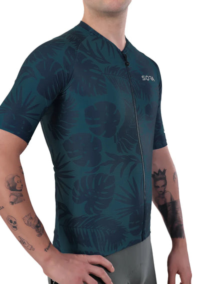 Sora Navy Blue Classic Cycling Jersey 