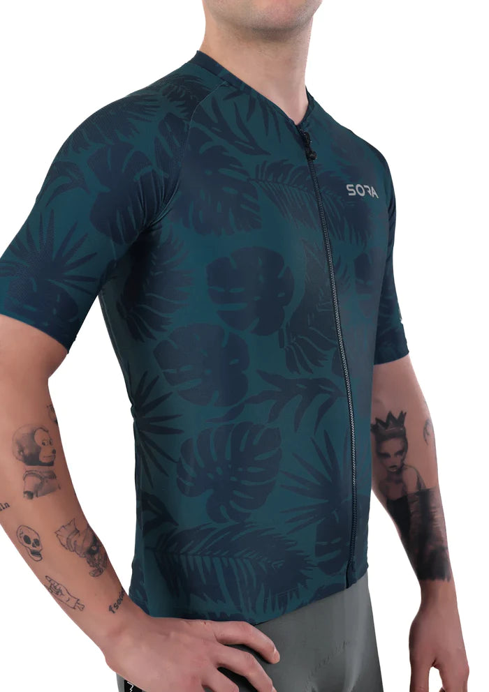 Sora Navy Blue Classic Cycling Jersey 