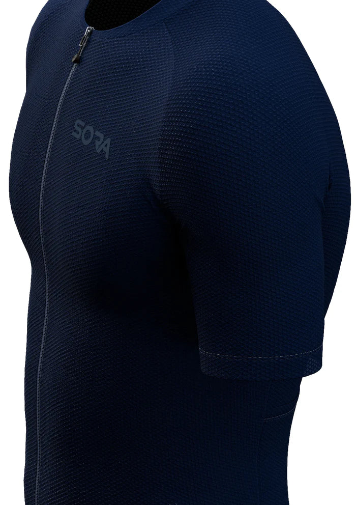 Sora Navy Blue Climb Core Cycling Jersey 