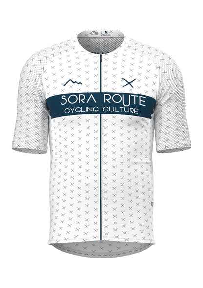 Классический тонкий велосипедный трикотаж Sora Blue/White Route Classic 