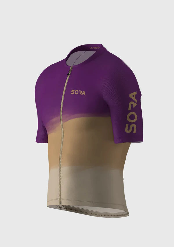 Sora Purple-Cream Classic 2 Cycling Jersey