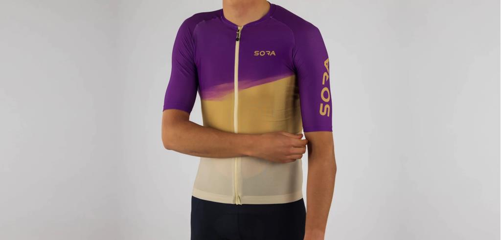 Sora Purple-Cream Classic 2 Cycling Jersey