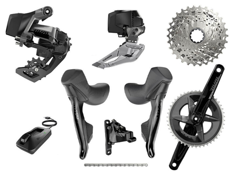 SRAM Rival AXS Kablosuz Yol Bisikleti Grup Vites Seti 2x12 | 48-35 -172.5mm