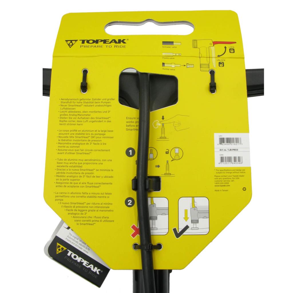 Topeak JoeBlow Pro X Ayaklı Bisiklet Pompası Basınç Göstergeli 160Psi/11bar TJB-PRO3 250425