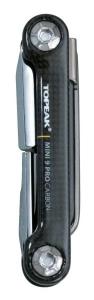 Topeak Mini 9 Pro Carbon Bisiklet Alyan Anahtar Seti Çantalı TT2552