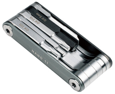 Topeak Nano 11 Alyen Anahtar Seti CNC Kesim 9 Fonksiyonlu TT2625 250501