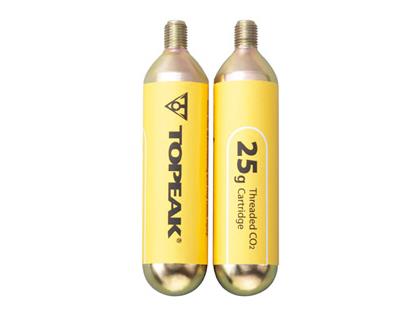 TOPEAK Threaded 25G CO2 Cartridge 25g CO2 Kartuşu 2 Parça