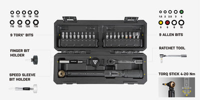 Topeak Torq Stick Pro Tork Aleti 4-20Nm 18 Uç TT2601