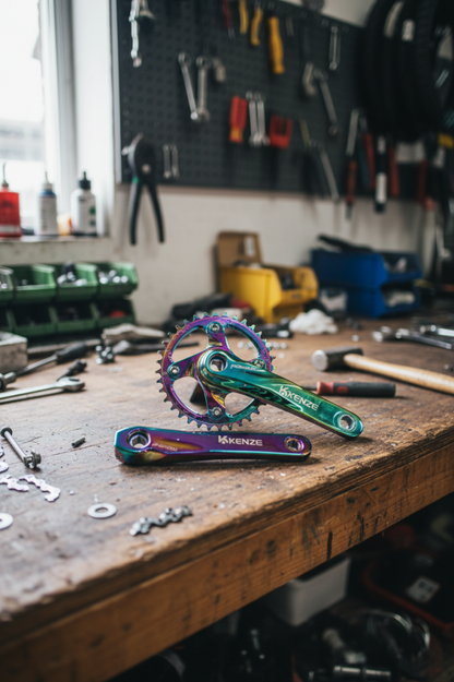 UGR Tekli Aynakol Oilslick Rainbow 32T 170mm 10801