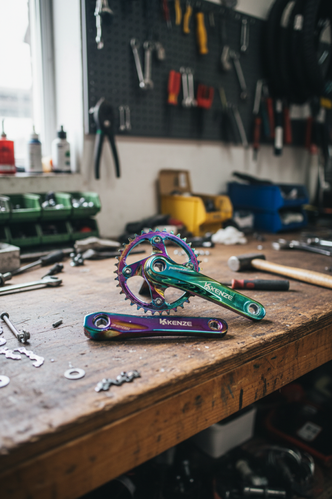 UGR Tekli Aynakol Oilslick Rainbow 32T 170mm 10801