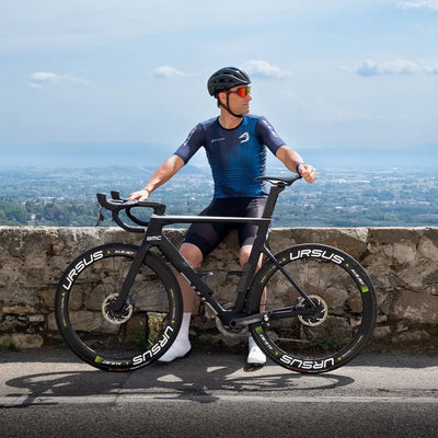 Комплект колес для шоссейного велосипеда URSUS Miura TC47 Carbon с центральным креплением, бескамерные, 12x100/12x142 мм, JNT-805
