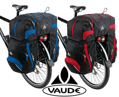 VAUDE KARAKORUM BİSİKLET TUR HEYBESİ 68 LT SİYAH-KIRMIZI