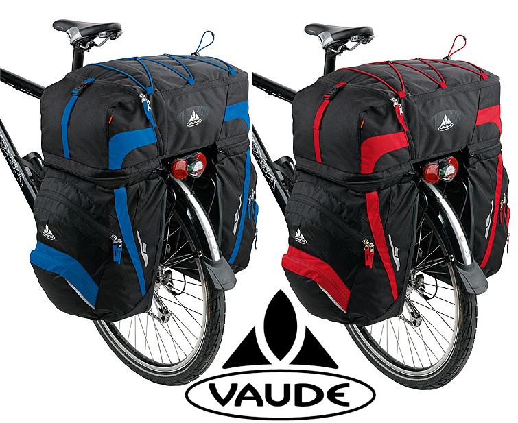 СЕДЛО ДЛЯ ВЕЛОСИПЕДНОГО ТУРА VAUDE KARAKORUM 68 LT ЧЕРНО-КРАСНОЕ