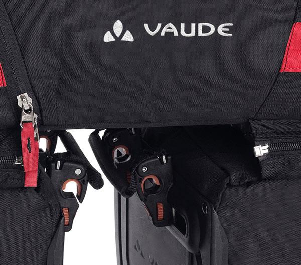 СЕДЛО ДЛЯ ВЕЛОСИПЕДНОГО ТУРА VAUDE KARAKORUM 68 LT ЧЕРНО-КРАСНОЕ