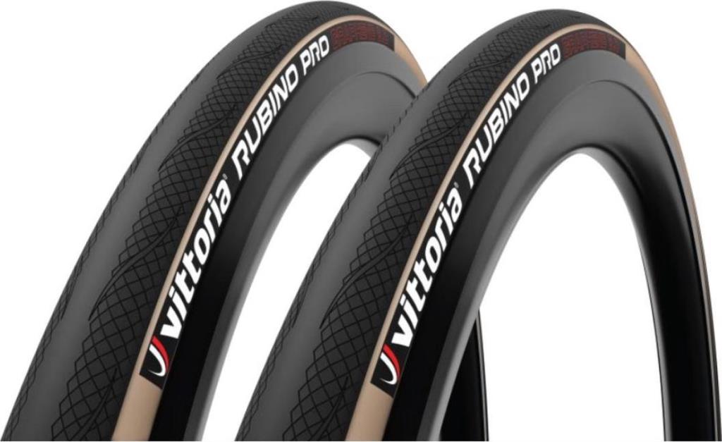 Vittoria Rubino Pro 700x25C 1 Çift Katlanır Yol Bisikleti İç Dış Lastik Seti