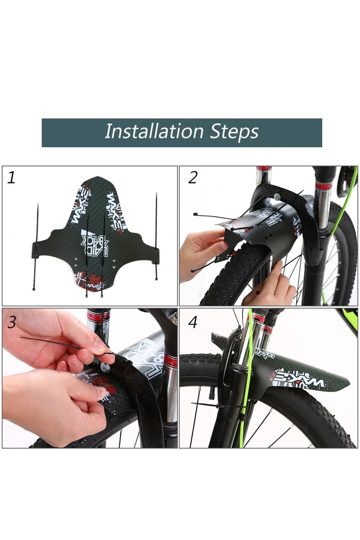 Wake Kadro ve Maşa Plastik Çamurluk WK-F002 Farklı Desenlerde