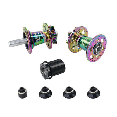Wake Rainbow Loud Front and Rear Hub Set 32 ​​Holes Oilslick QR 12157