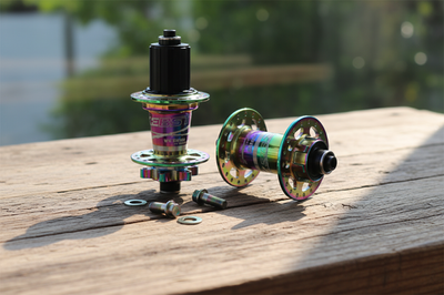 Wake Rainbow Loud Front and Rear Hub Set 32 ​​Holes Oilslick QR 12157