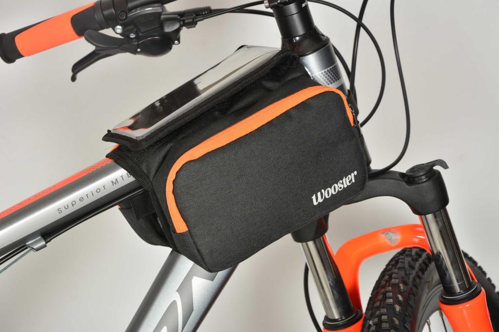 Wooster BigBag Saddle Bag with Phone Holder on the Frame in Different Colors