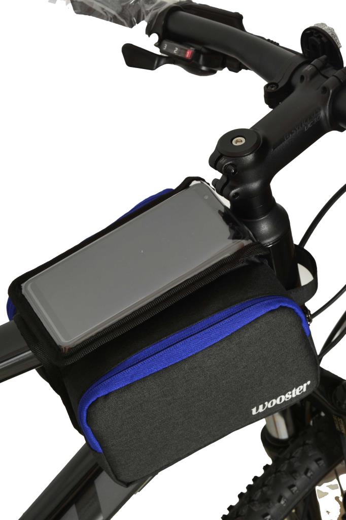 Wooster BigBag Saddle Bag with Phone Holder on the Frame in Different Colors