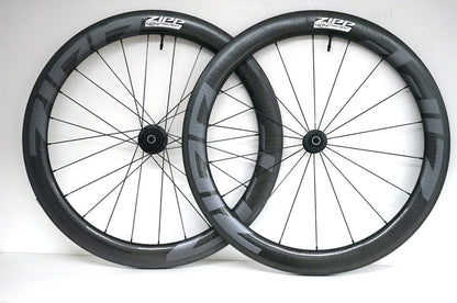 Zipp 404 Firecrest Carbon Tubeless Disc Compatible Centerlock Bicycle Wheel Set 